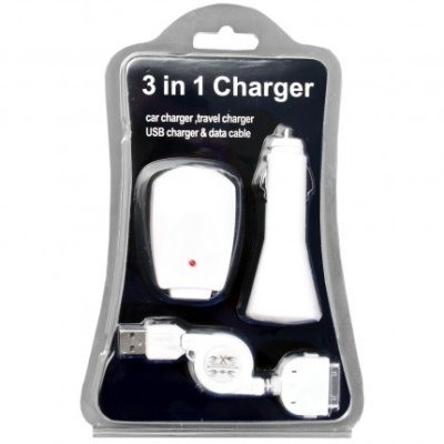 Adaptateur secteur + chargeur de voiture pour Apple iPod Touch 2G