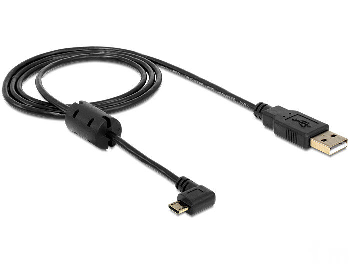 SYSTEM-S Cavo Micro USB 90 ° Gradi aufwaerts angolare Angolo Adattatore