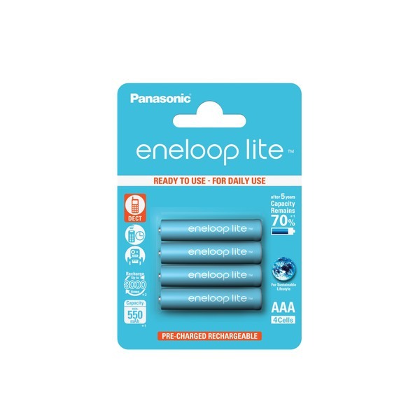 4x Panasonic eneloop lite batterie de téléphone pour AVM FRITZ!Fon C3