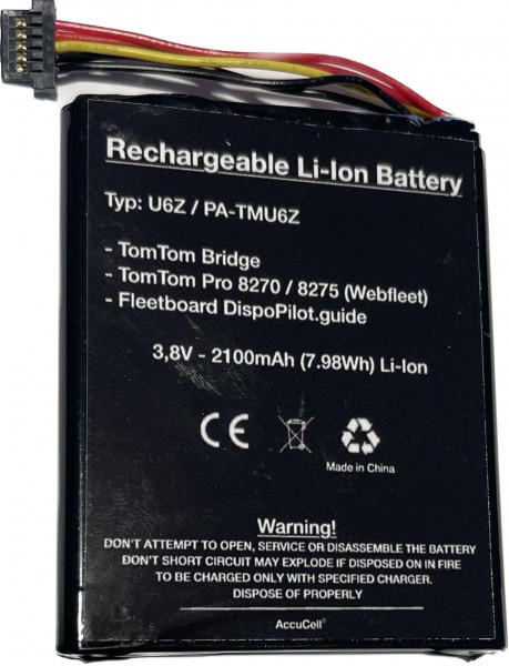 U6Z / PA-TMU6Z batteria per TomTom Telematics Bridge/Pro 827x NC TT